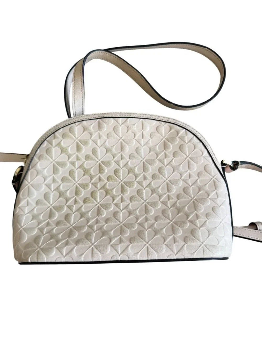 KATE SPADE Light Pink Floral Saffiano Leather Crossbody Bag